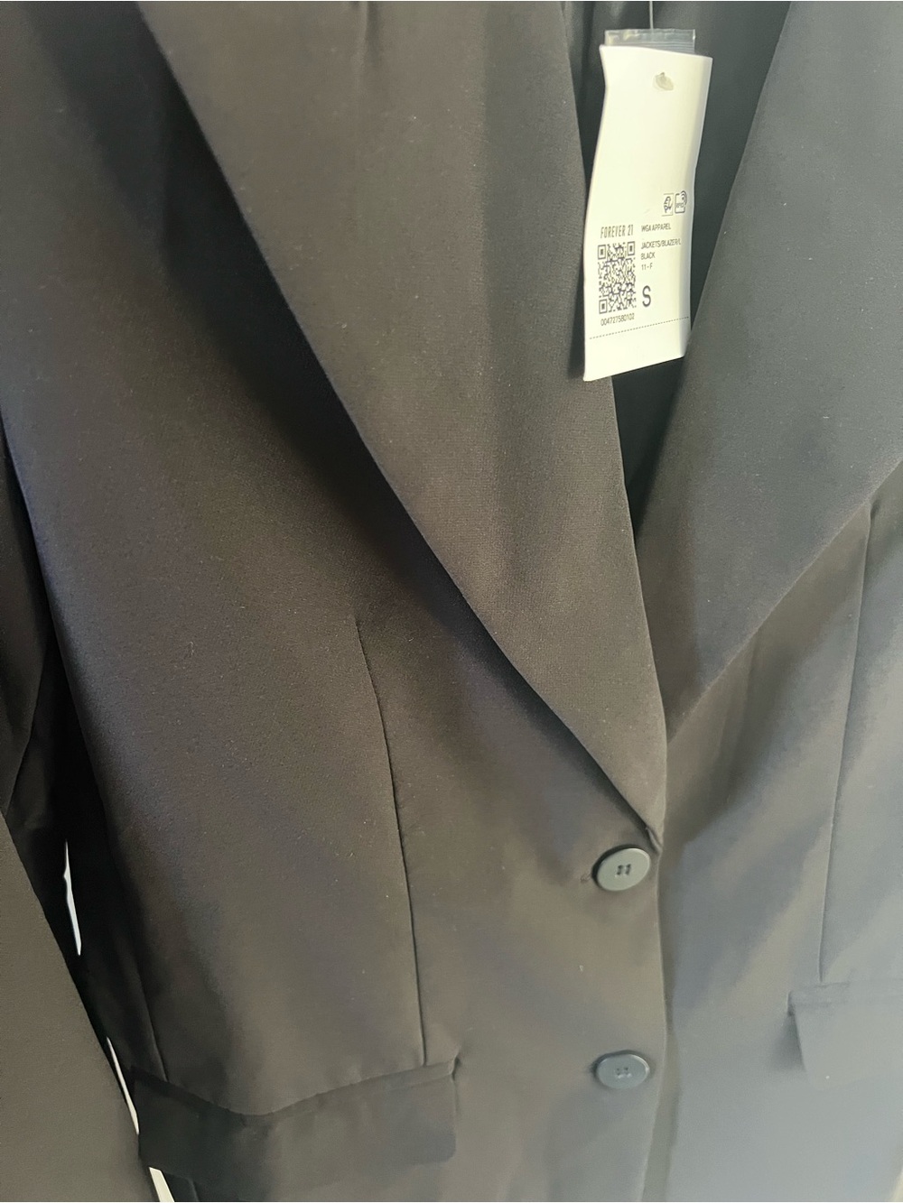 Forever 21 Black Notch Lapel Blazer